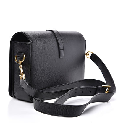 Saint Laurent Textured Calfskin Medium Classic Monogram Universite Bag Black 2 of 14