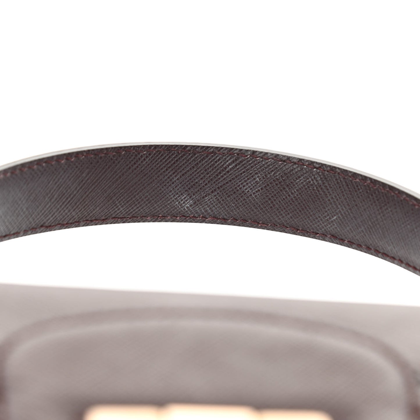Calfskin Gancini Top Handle Shoulder Bag Burgundy
