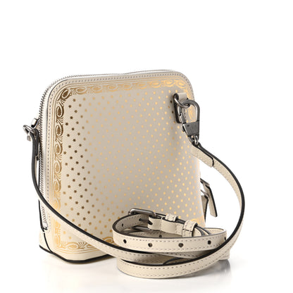 Gucci X SEGA Calfskin GUCCY Stars Mini Dome Shoulder Bag Moon Steller White Gold 3 of 11