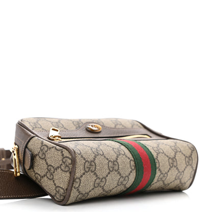 Gucci GG Supreme Monogram Web Small Ophidia Belt Bag Dark Brown 4 of 10