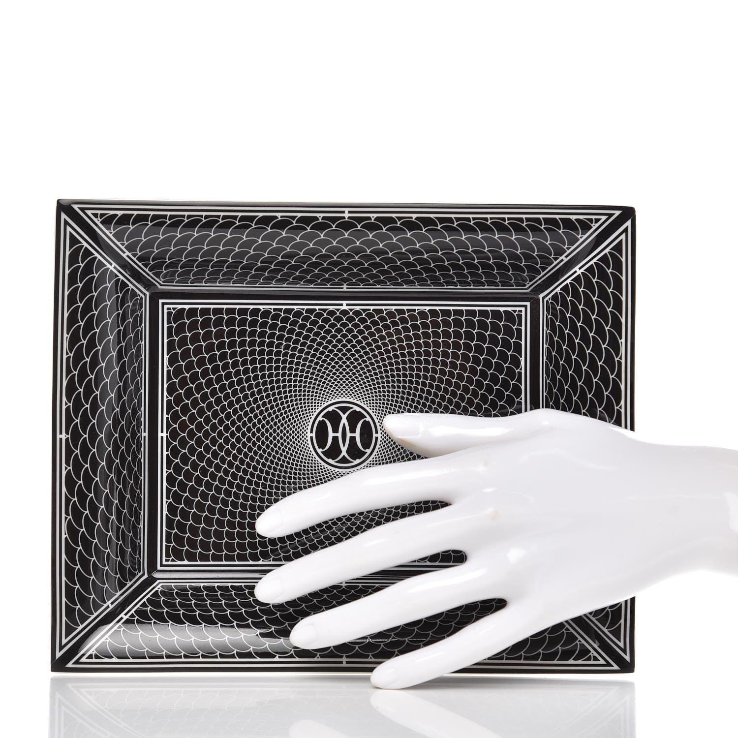 Hermes Porcelain H Deco Change Tray 2 of 5