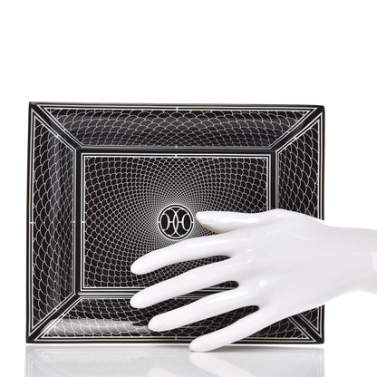 Hermes Porcelain H Deco Change Tray 2 of 5
