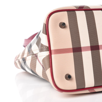 Burberry Supernova Check Regent Tote Raspberry 8 of 9