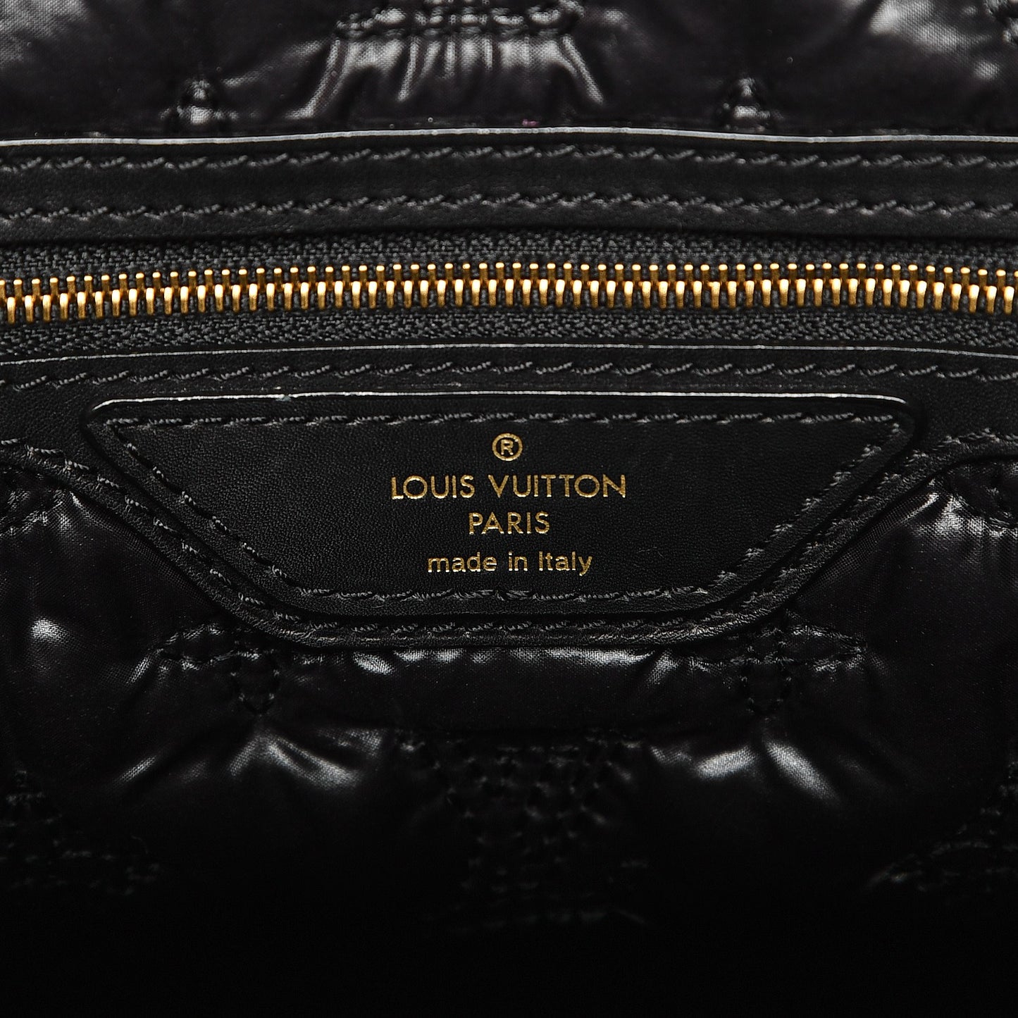 Monogram Nylon Desire Lockit Vertical MM Black