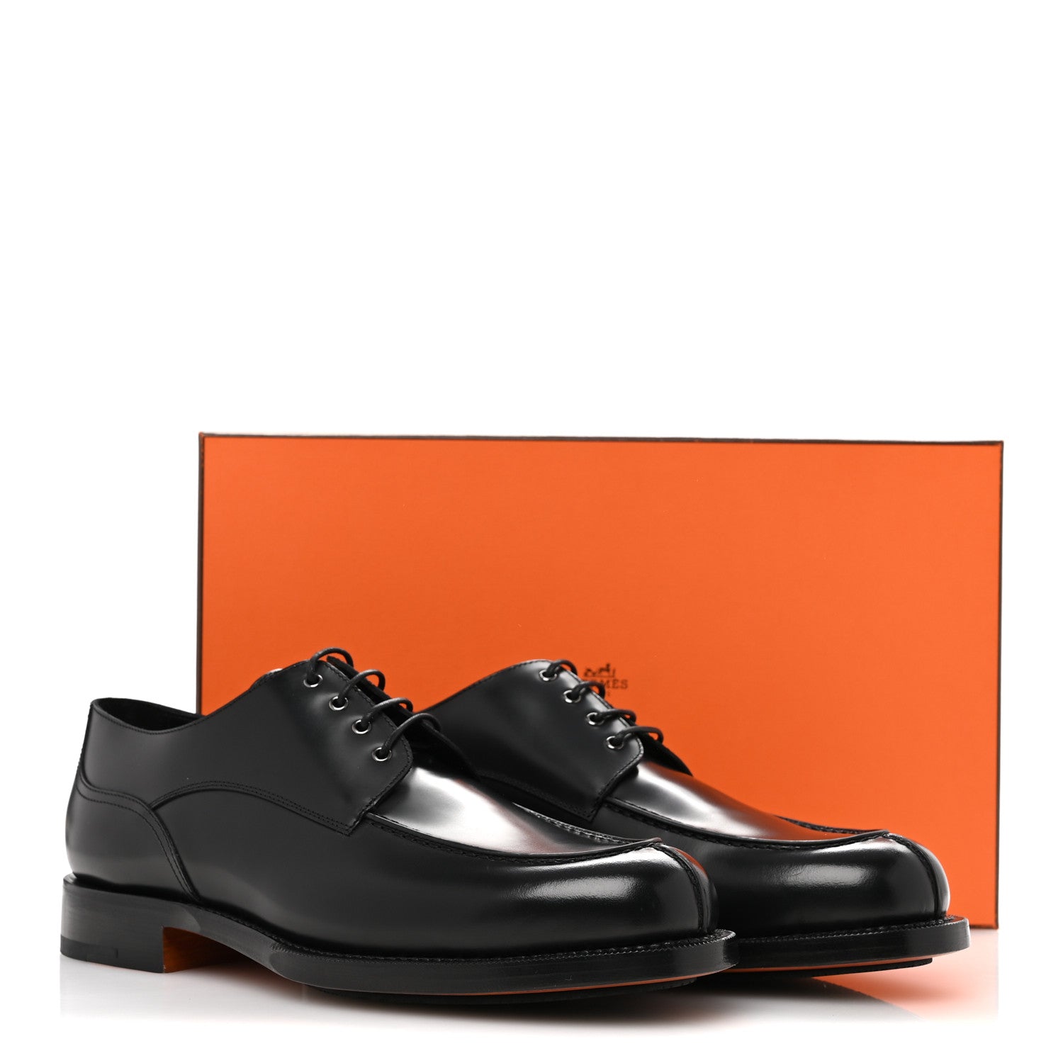 Hermes Calfskin Mens Oxford 43.5 Black 12 of 12