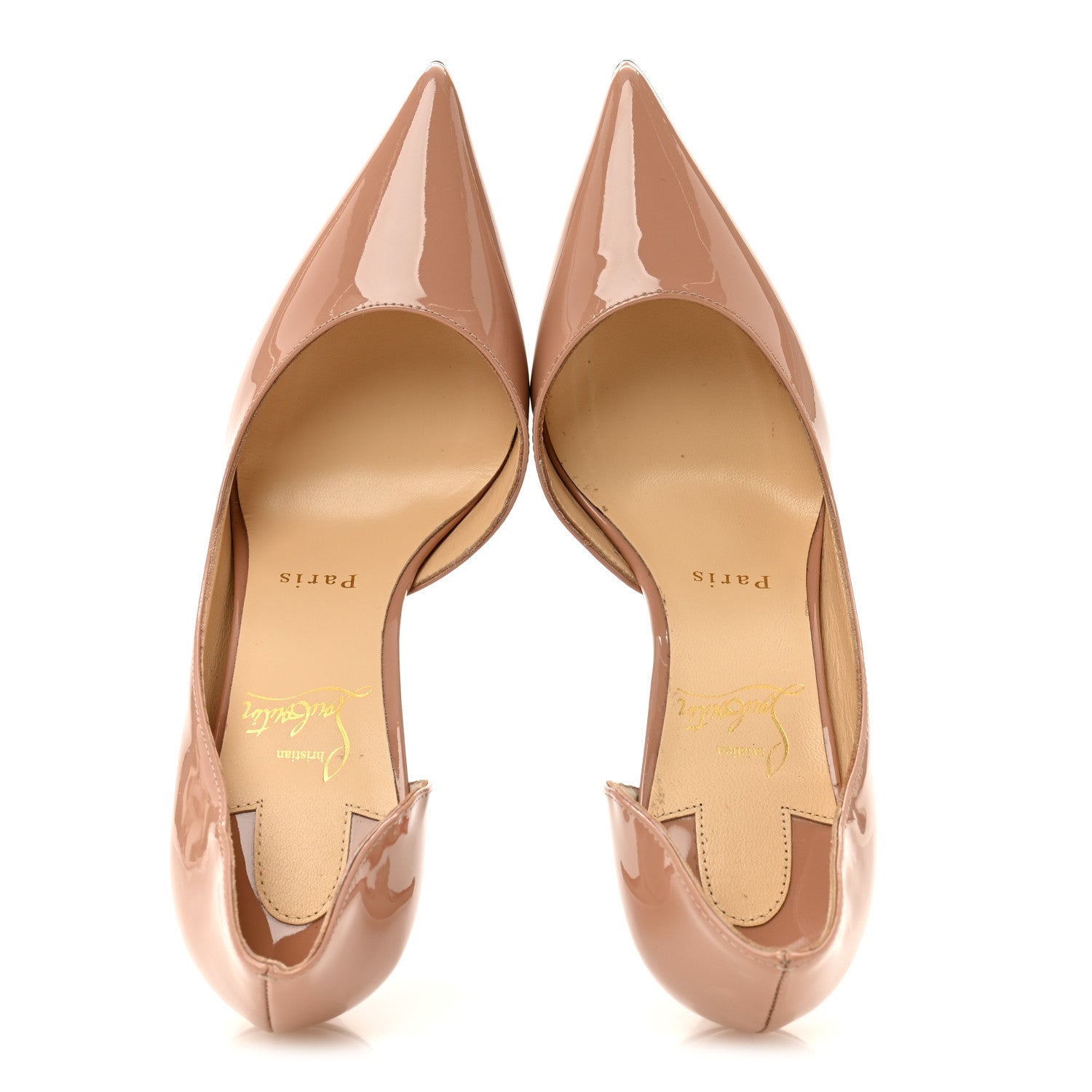 Christian Louboutin Patent Iriza 85 Pumps 36.5 Nude 2 of 8