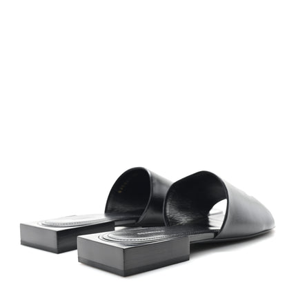 Balenciaga Nappa Soft Box Flat Sandals 36 Black White 5 of 10