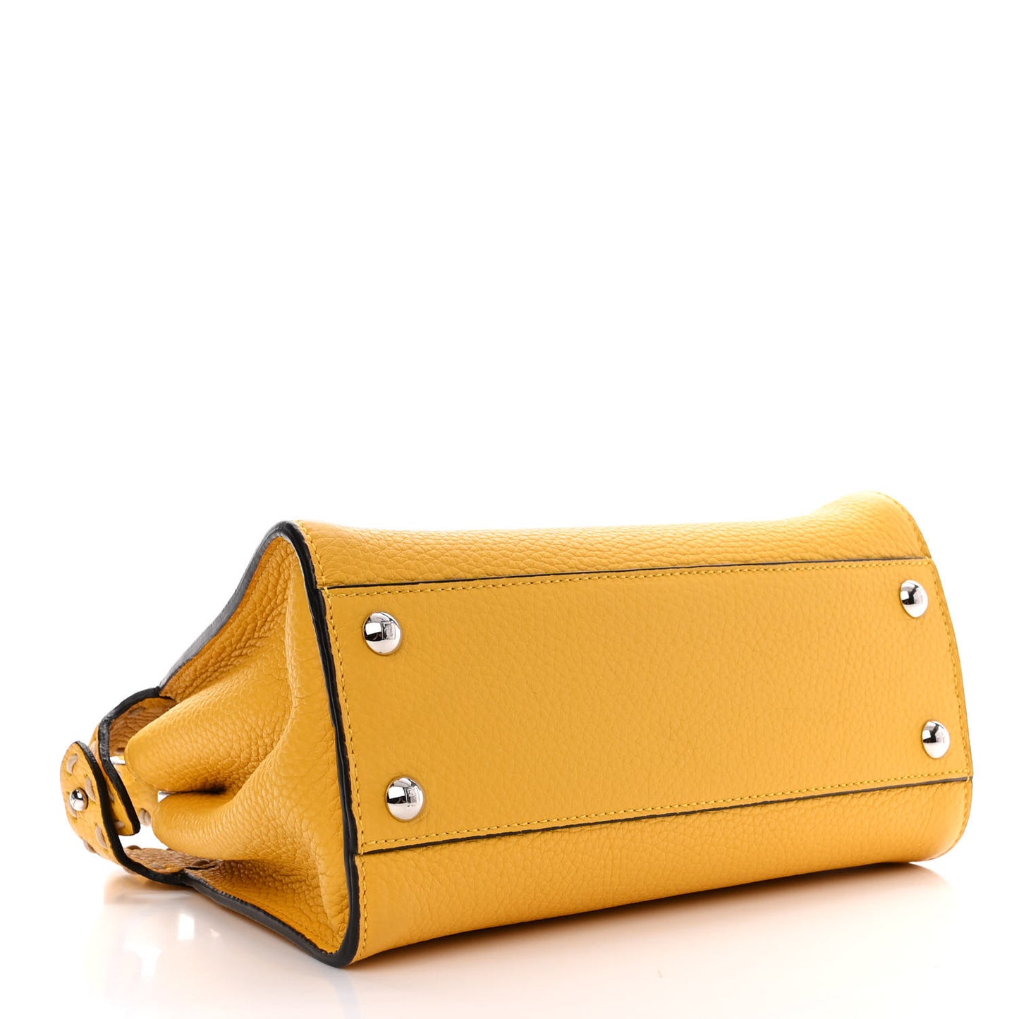 Vitello Granato Camoscio Selleria Macro Stitchings Mini Peekaboo Iconic Satchel Mimosa