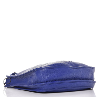 Hermes Taurillon Clemence Evelyne III PM Bleu Electrique 4 of 9