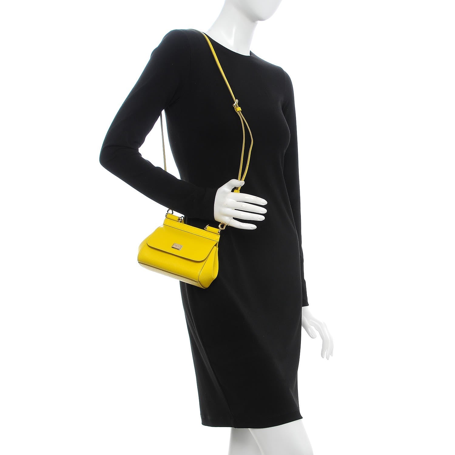 Dolce & Gabbana Dauphine Mini Miss Sicily Satchel Yellow 2 of 6
