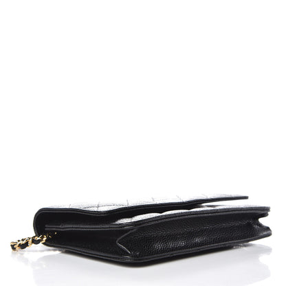 Chanel Caviar Quilted Wallet On Chain WOC Black 4 of 9
