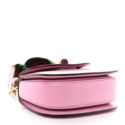 Gucci Boarded Dyana Lux Calfskin Web Mini Bamboo 1947 Top Handle Bag Nice Pink 4 of 20