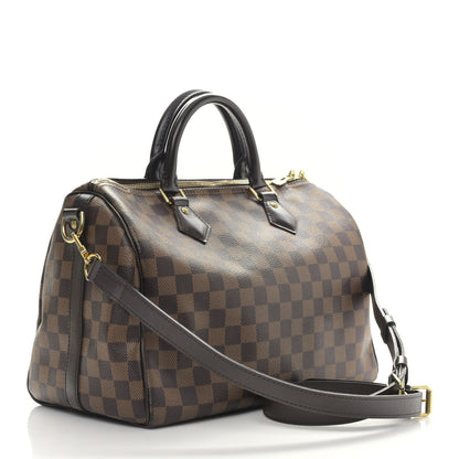Louis Vuitton Damier Ebene Speedy Bandouliere 30 3 of 9