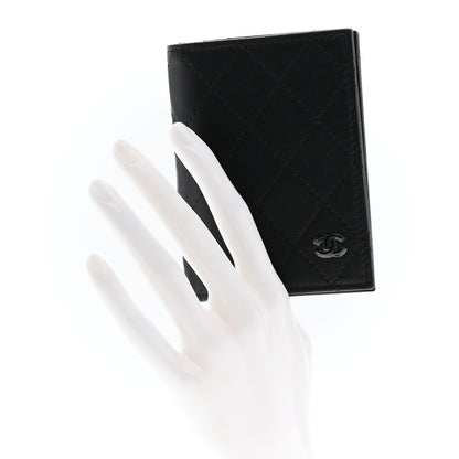Chanel Calfskin Quilted Card Holder Wallet So Black 2 of 11