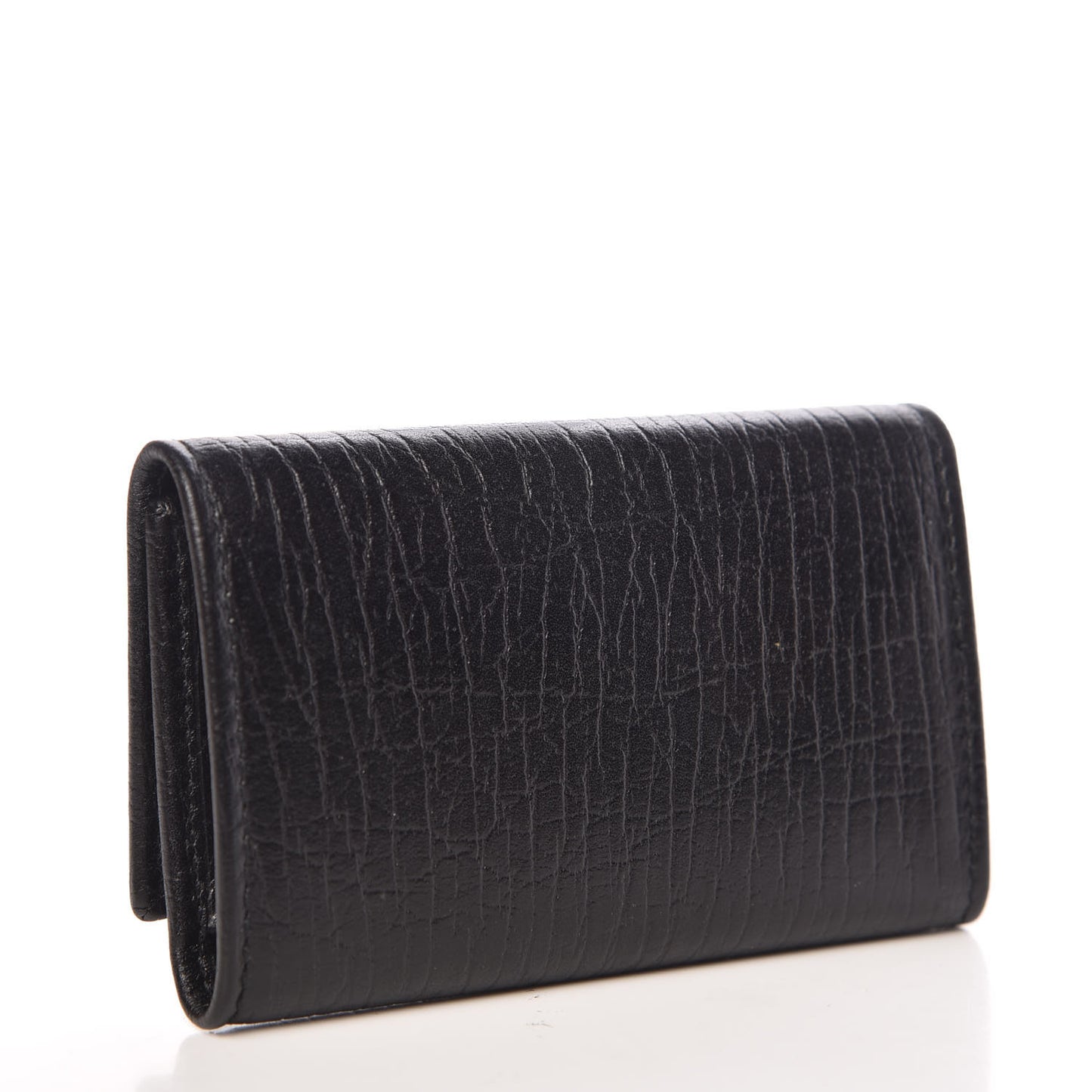 Calfskin Interlocking G 6 Key Holder Black