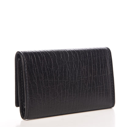 Gucci Calfskin Interlocking G 6 Key Holder Black 3 of 8