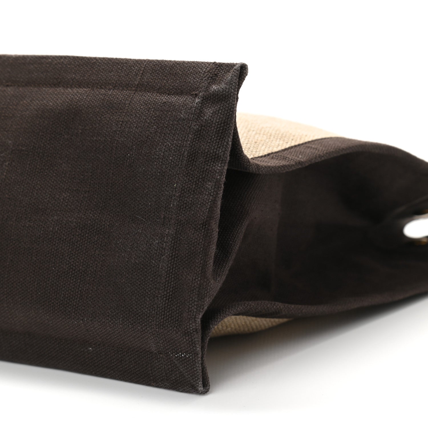 Saint Laurent Linen Calfskin Rive Gauche Tote Natural 10 of 10