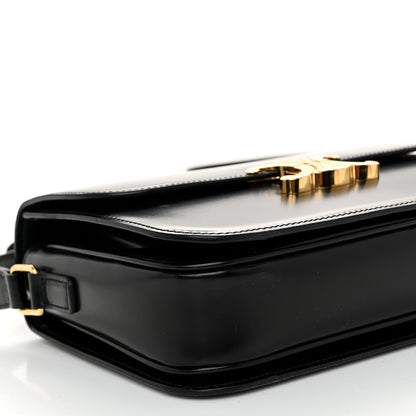 Celine Shiny Calfskin Medium Triomphe Black 9 of 11