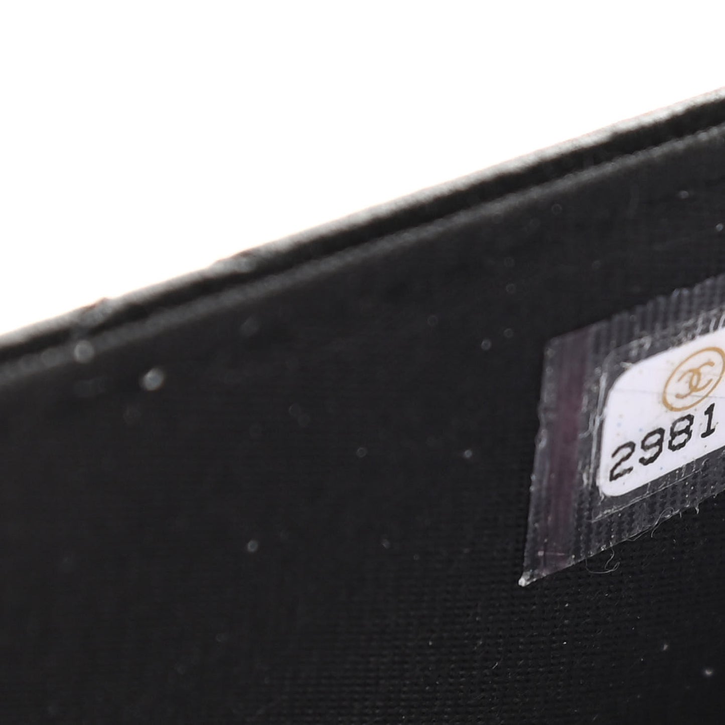 Lambskin Quilted CC Pearl Crush Wallet on Chain WOC Black