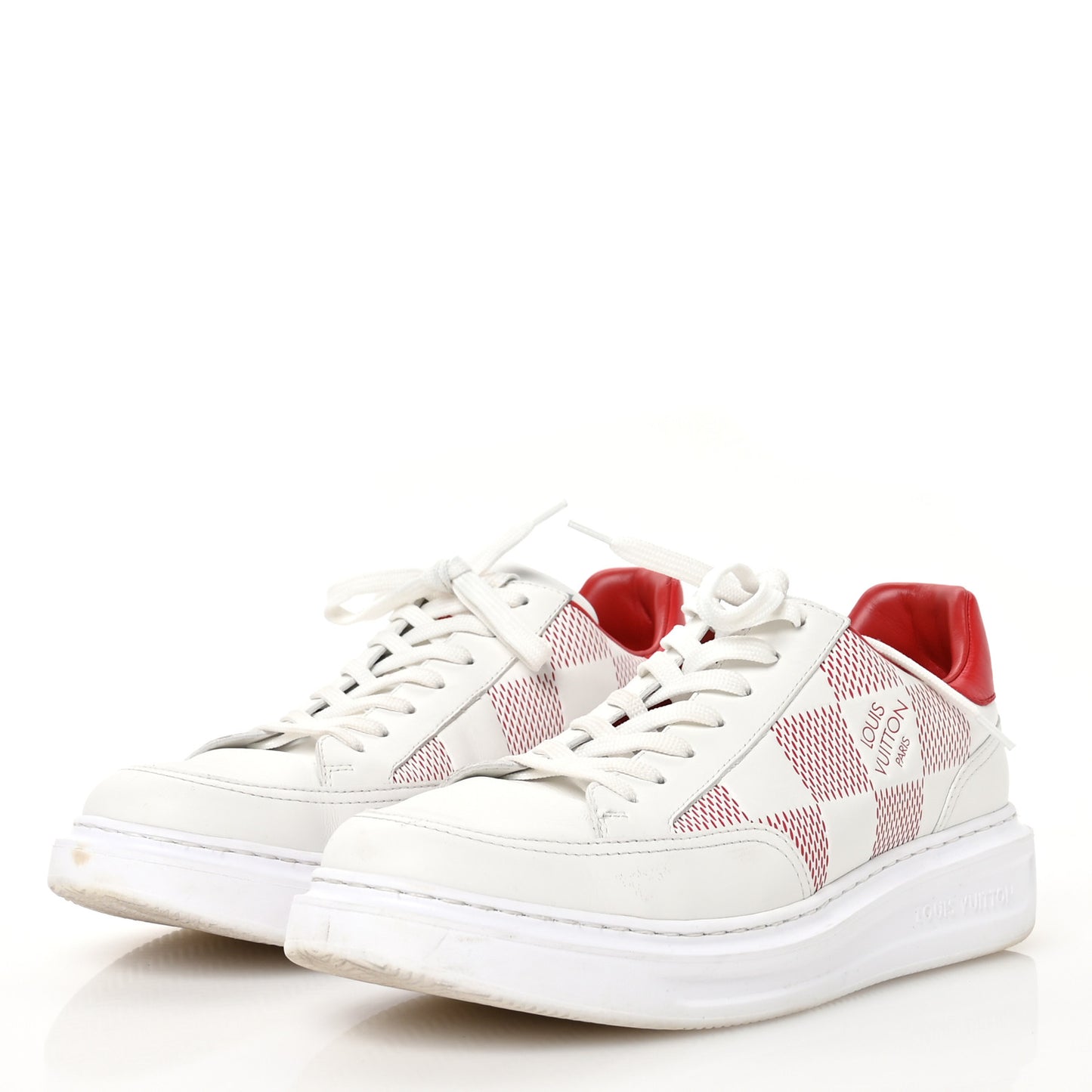Calfskin Damier Beverly Hills Mens Sneakers 8