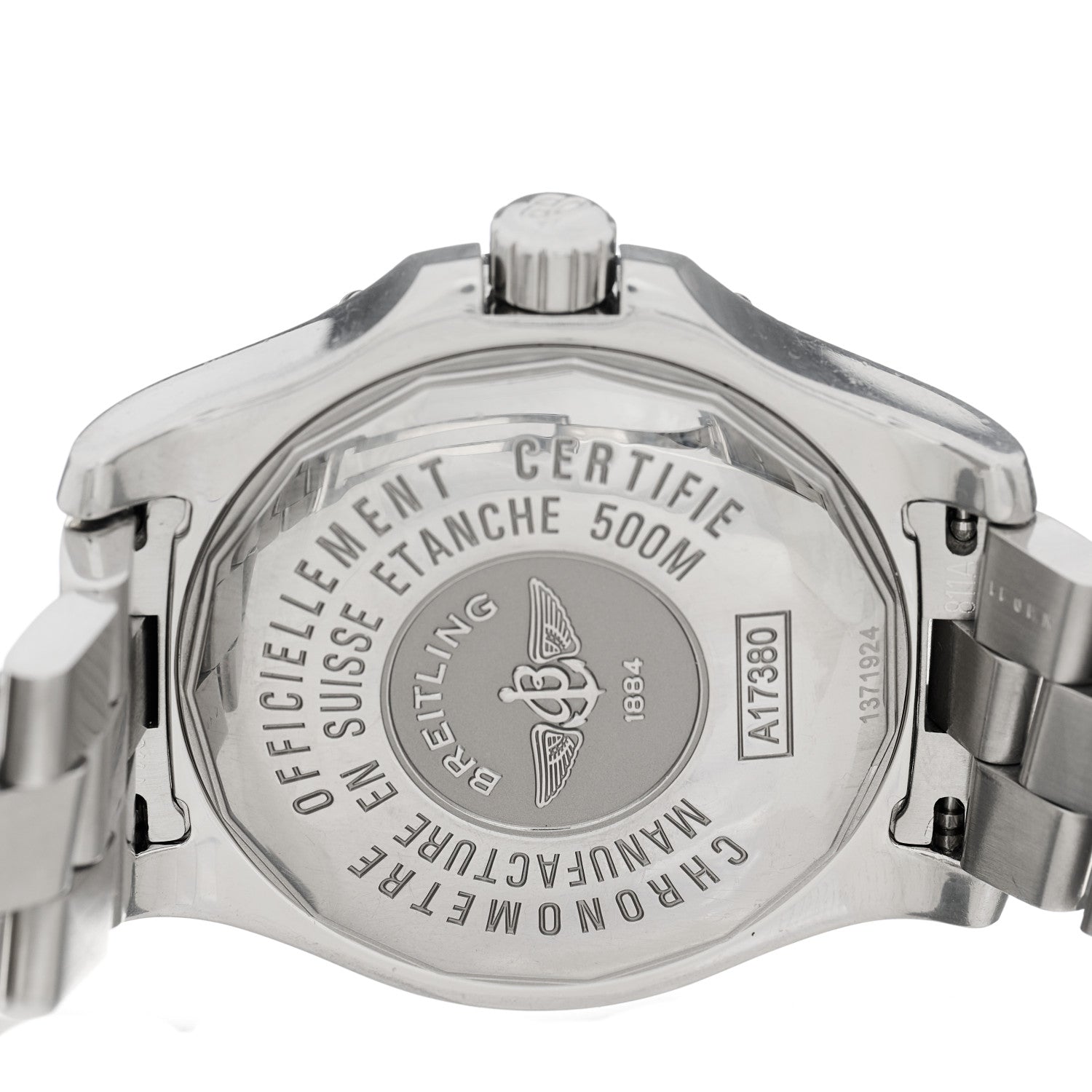 Breitling Stainless Steel 41mm Colt Automatic Watch White A17380 White 4 of 4