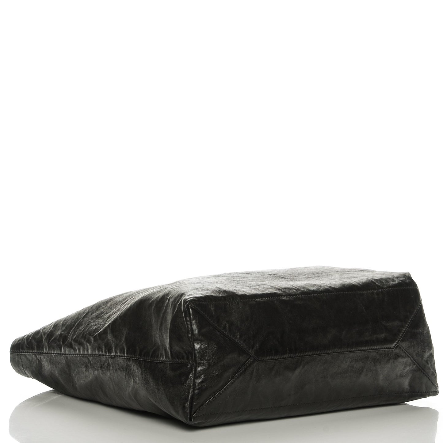 Nappa Antique Reversible Tote Nero Black Agave