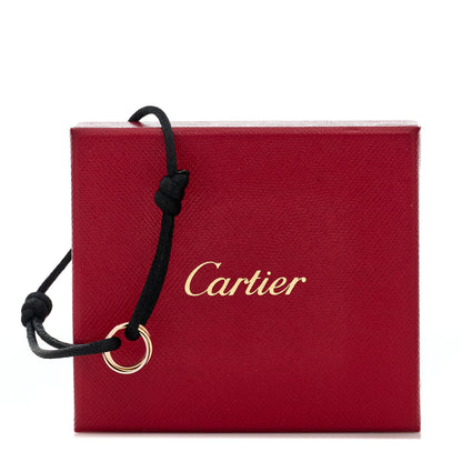 Cartier 18K Pink Yellow White Gold Trinity Adjustable Cord Bracelet Black 8 of 8