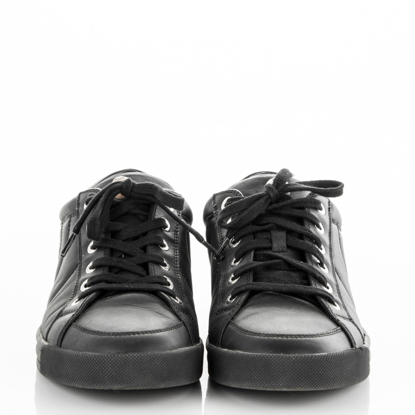 Calfskin Low Top CC Sneakers 39 Black