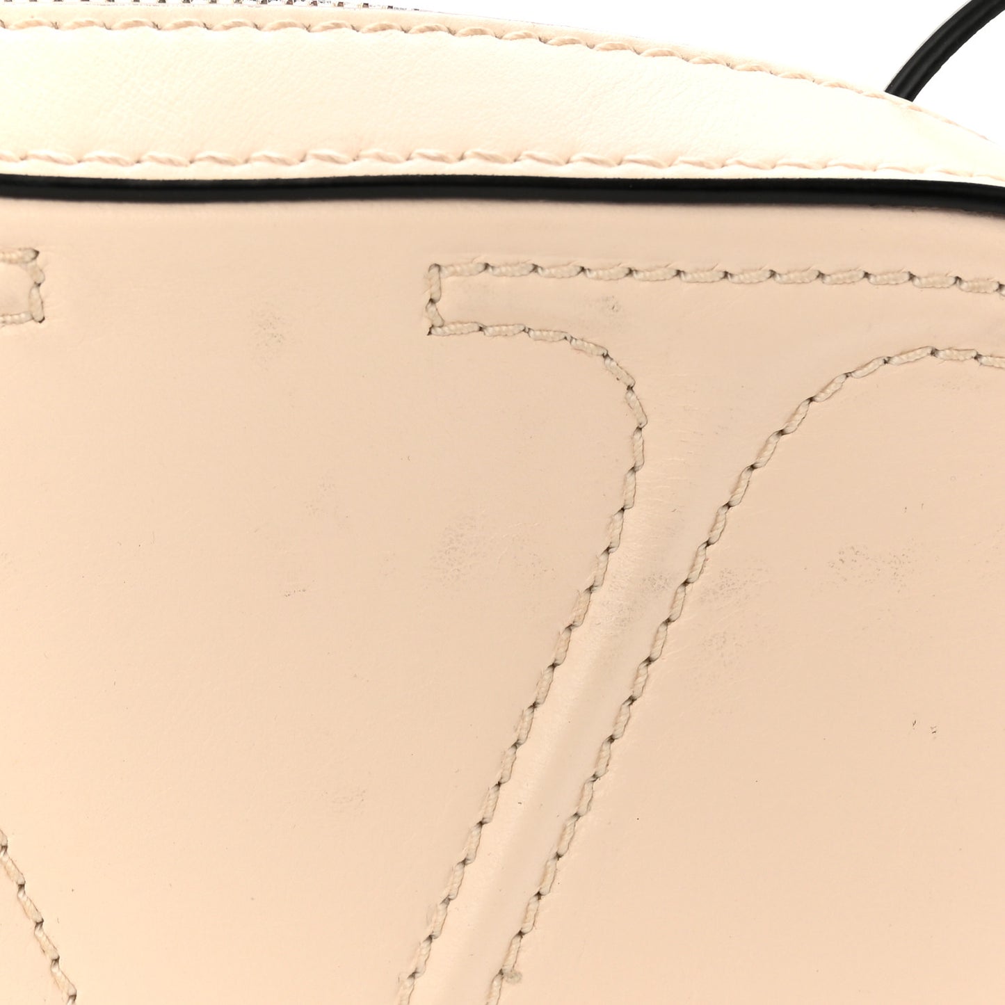 Calfskin VLogo Walk Crossbody White
