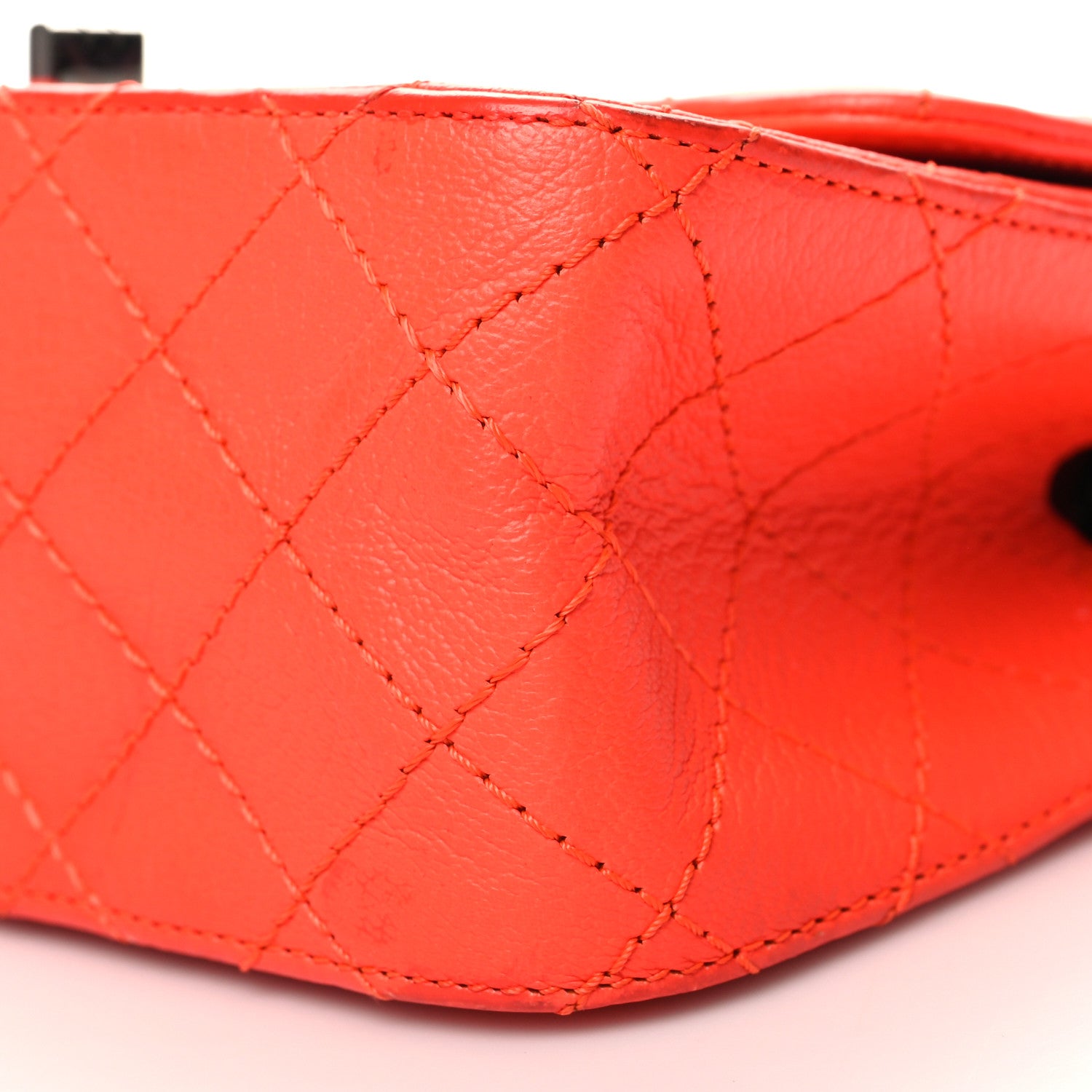 Chanel Goatskin Quilted 2.55 Reissue Mini Flap Orange 10 of 13