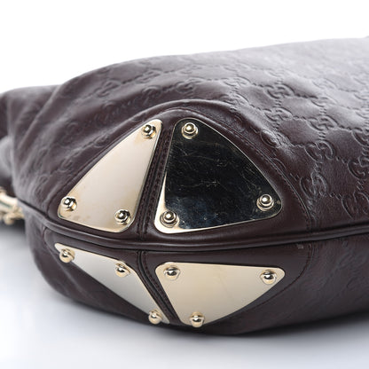 Gucci Guccissima Medium Indy Top Handle Hobo Dark Brown 8 of 10