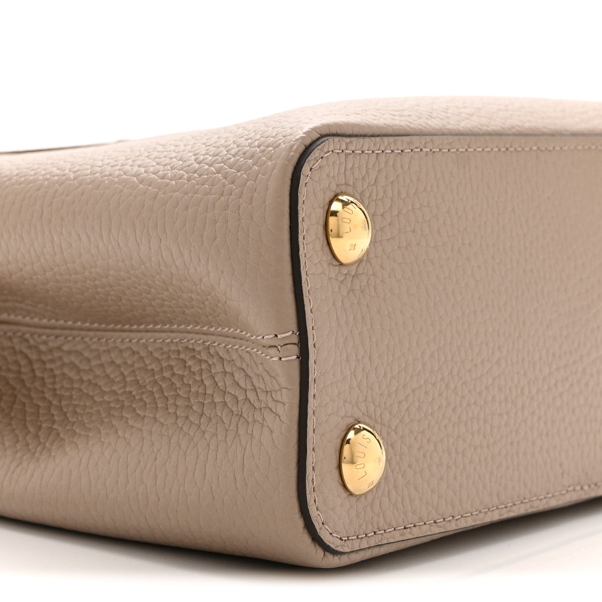 Louis Vuitton Taurillon Capucines BB Galet 9 of 10