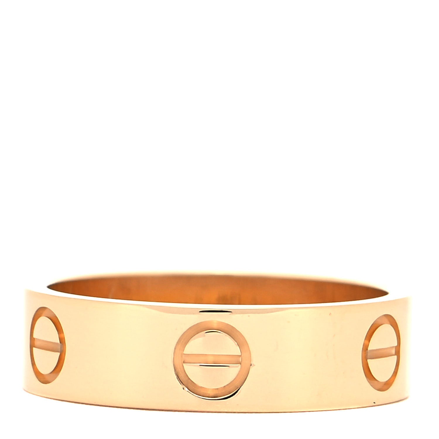 Cartier 18K Yellow Gold 5.5mm LOVE Ring 55 7.25 1 of 5