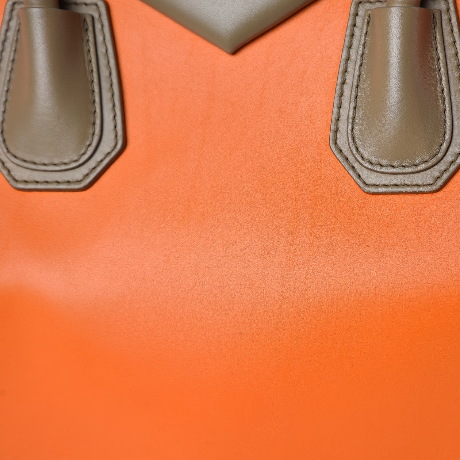 Givenchy Smooth Calfskin Medium Bi-Color Antigona Orange Beige 15 of 15