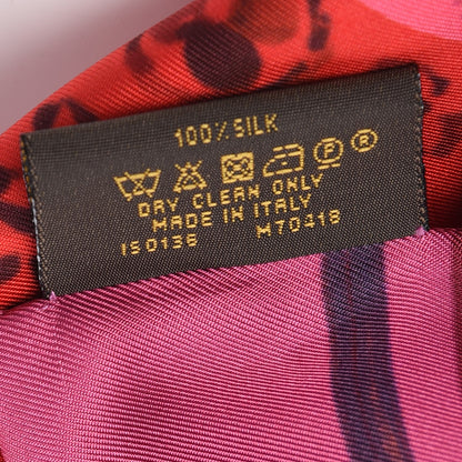 Louis Vuitton Silk Monogram Rainbow Giant Bandeau Coquelicot 4 of 4