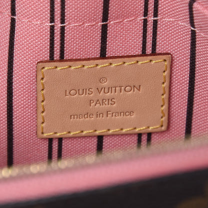 Louis Vuitton Monogram Neverfull MM GM Pochette Rose Ballerine 6 of 7