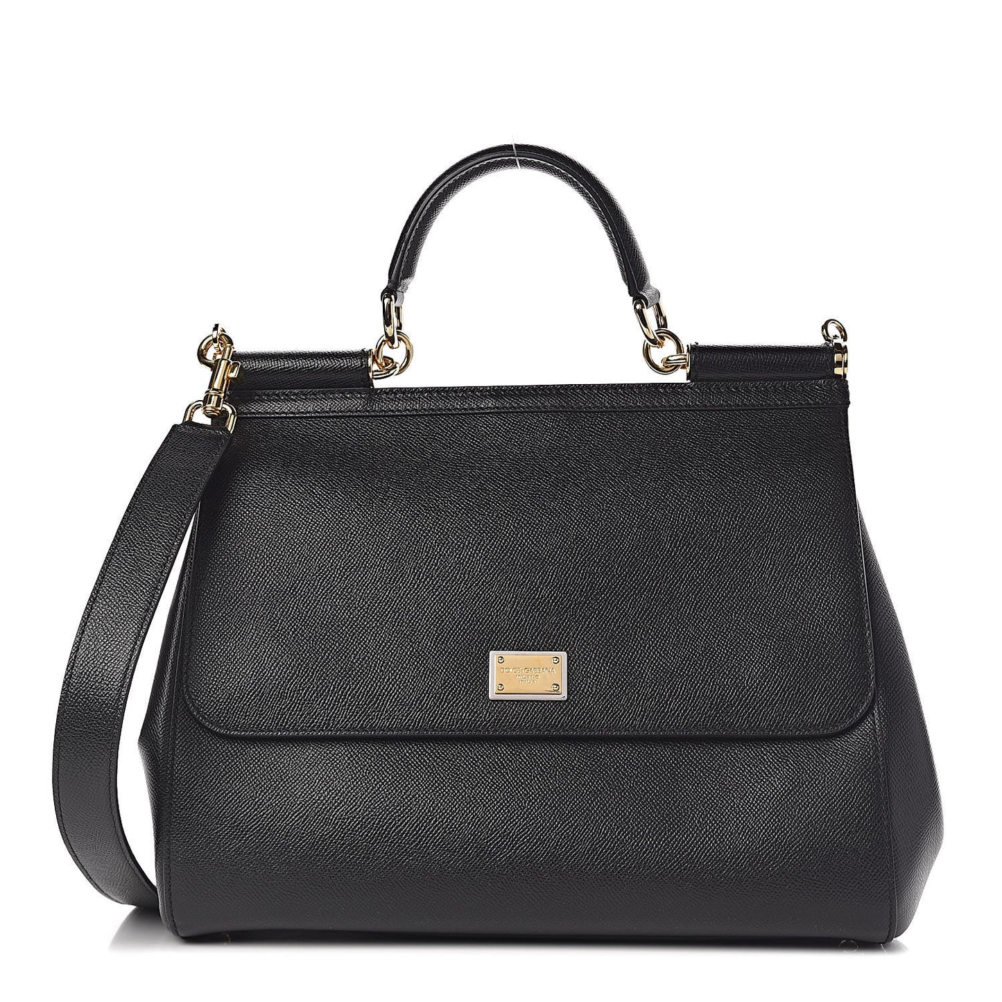 Dauphine Large Miss Sicily Satchel Black