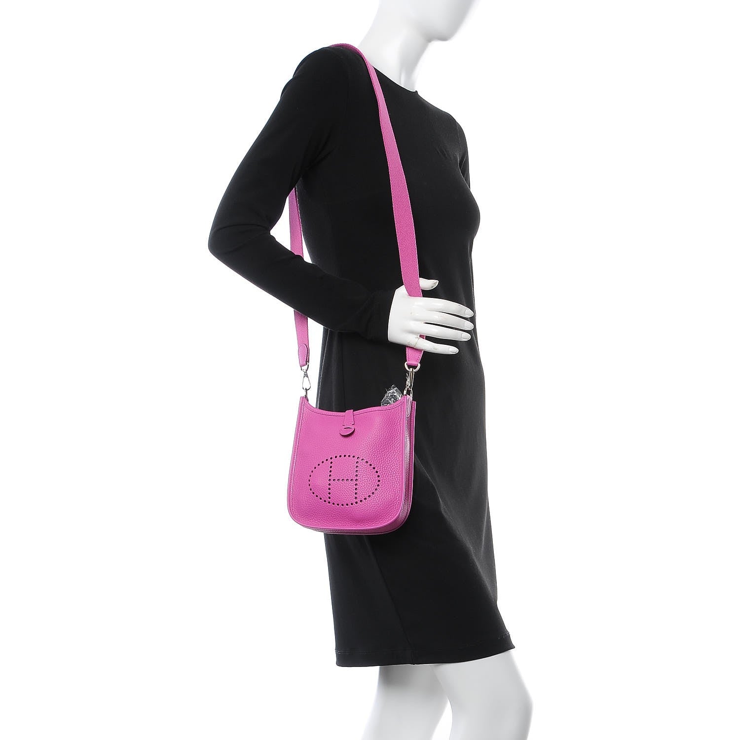 Hermes Taurillon Clemence Evelyne TPM Magnolia 2 of 7