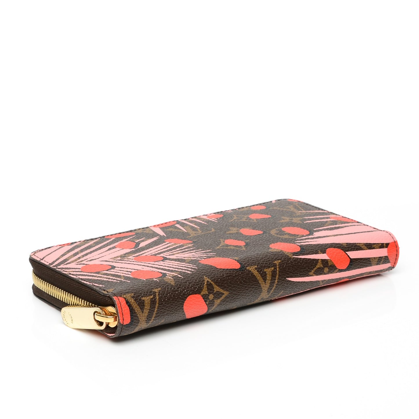 Monogram Jungle Dots Zippy Wallet Sugar Pink Poppy
