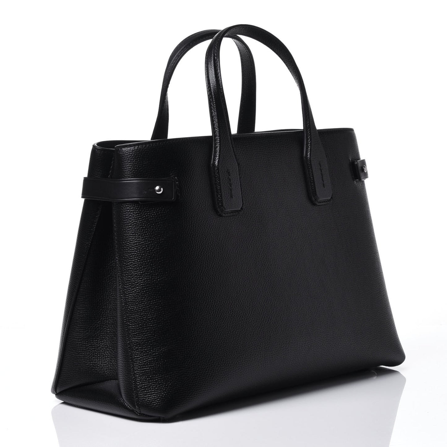 Derby Calfskin House Check Medium Banner Tote Black