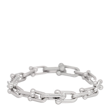 Tiffany 18K White Gold Diamond Medium HardWear Link Bracelet 2 of 4