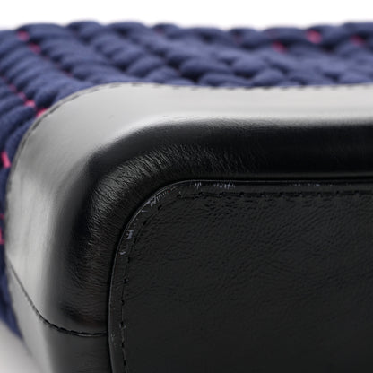 Chanel Wool Calfskin Small Gabrielle Hobo Dark Navy 12 of 13