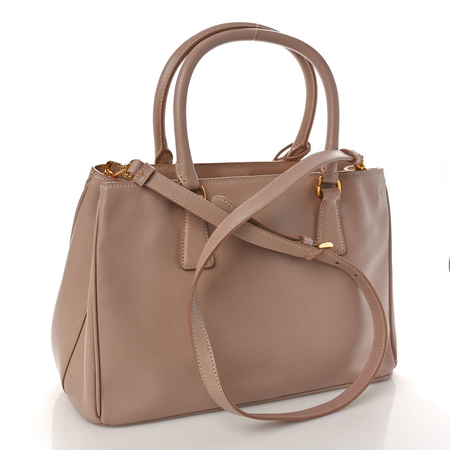 Saffiano Medium Galleria Double Zip Tote Cammeo