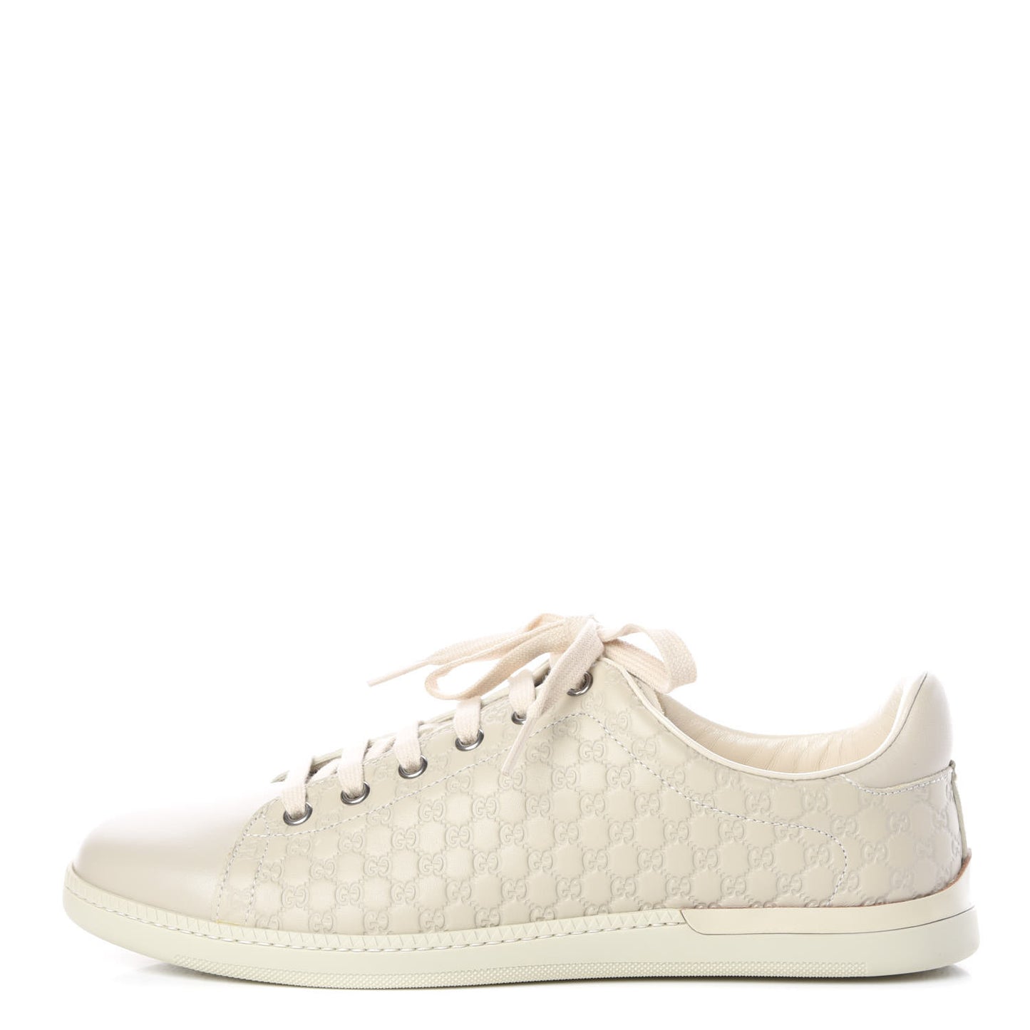 Soft Microguccissima Womens Sneakers 38.5 Mystic White