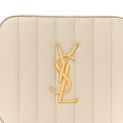Saint Laurent Lambskin Matelasse Vicky Monogram Belt Bag Crema Soft 7 of 9