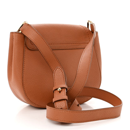 Marc Jacobs Pebbled Calfskin Maverick Saddle Bag Smoked Almond 3 of 10