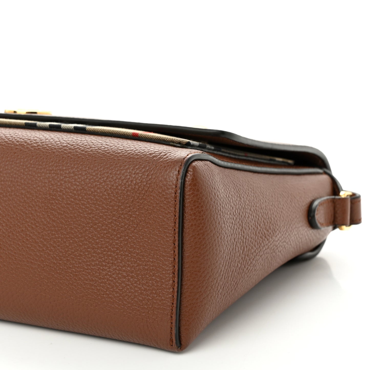Calfskin Vintage Check Note Crossbody Bag Tan