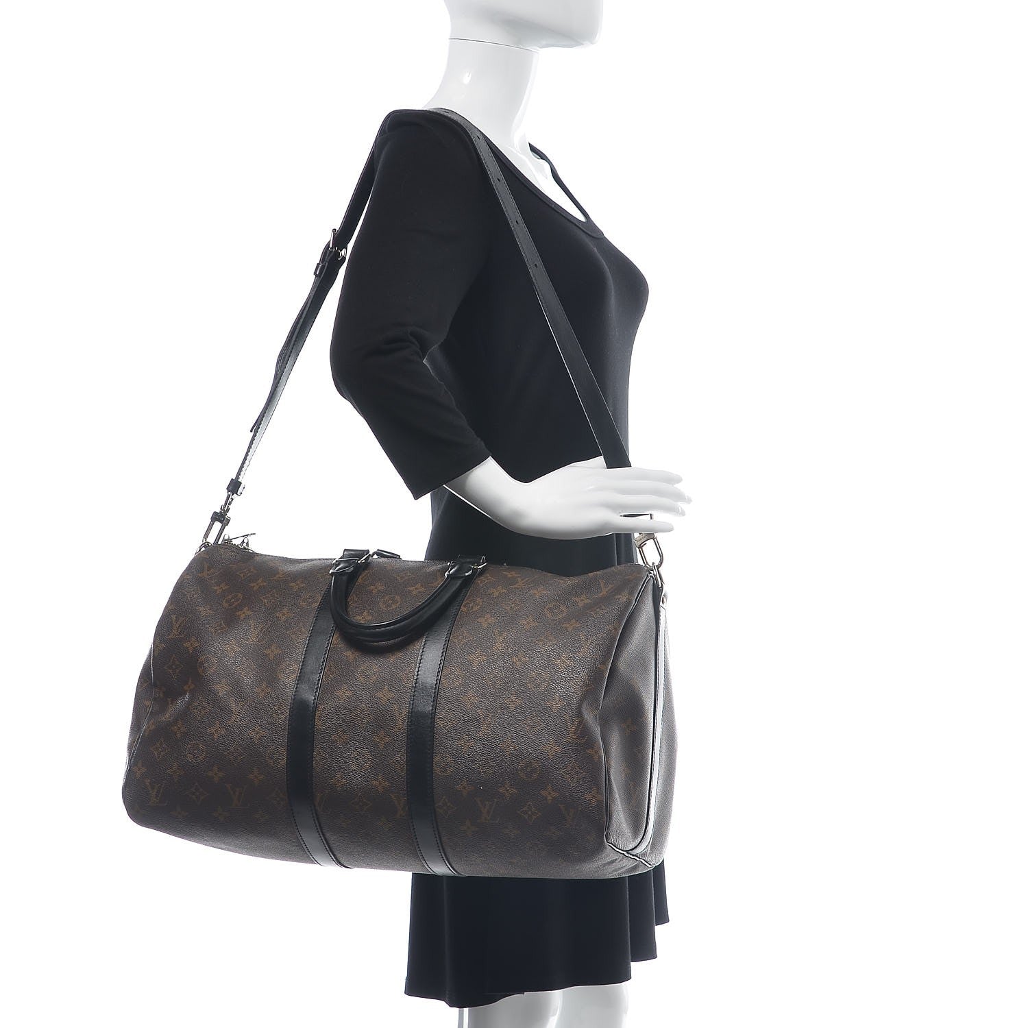 Louis Vuitton Monogram Macassar Keepall Bandouliere 45 2 of 15
