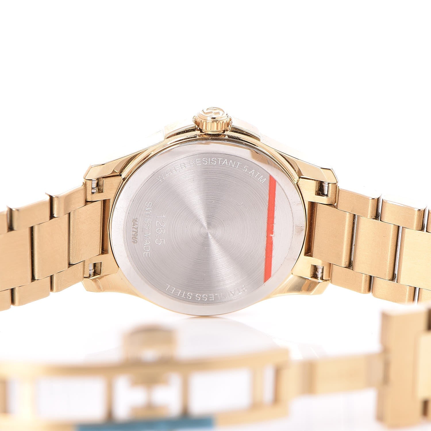 Gucci Stainless Steel 27mm G-Timeless Diamante Quartz Watch Gold 6 of 7