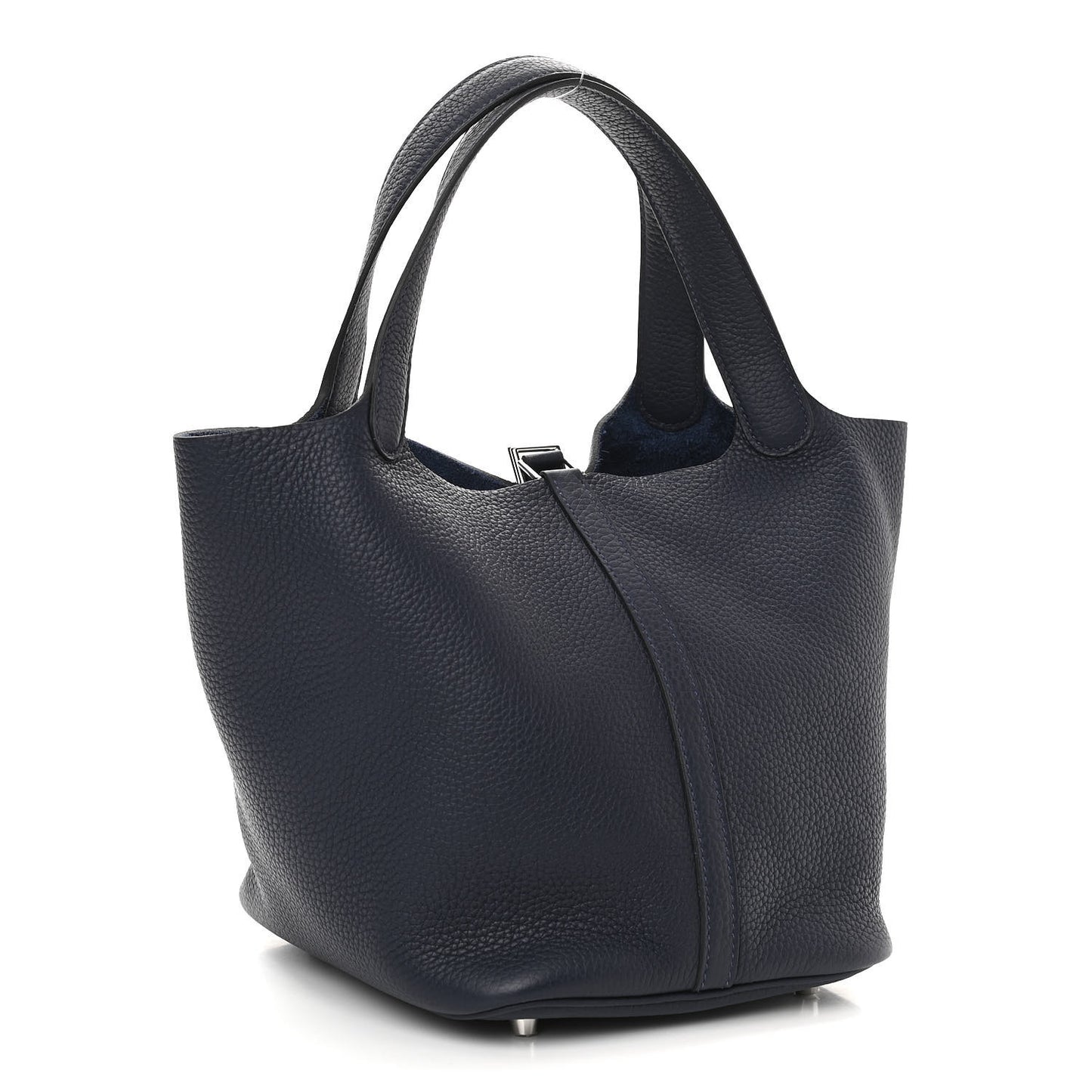 Taurillon Clemence Picotin Lock 22 MM Bleu Nuit